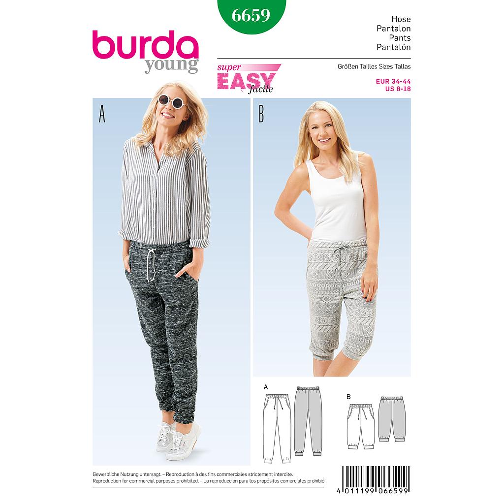 Patron Burda 6659 Pantalon