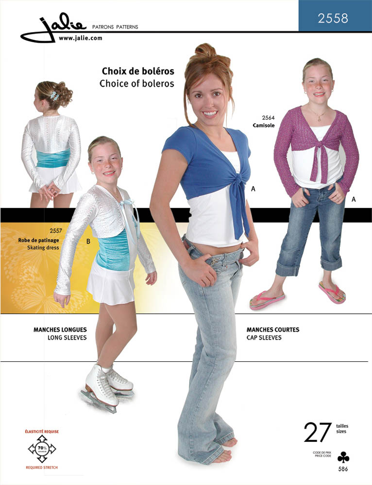 Patron Jalie 2558 Choix de boléros
