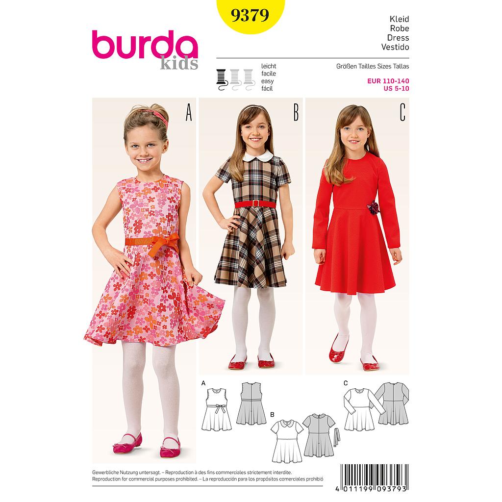 Patron Burda Kids 9379 Robe