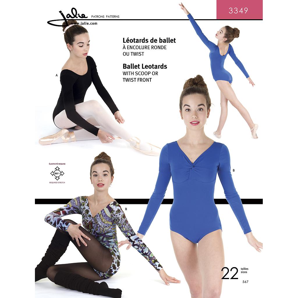 Patron Jalie 3349 Justaucorps de ballet#