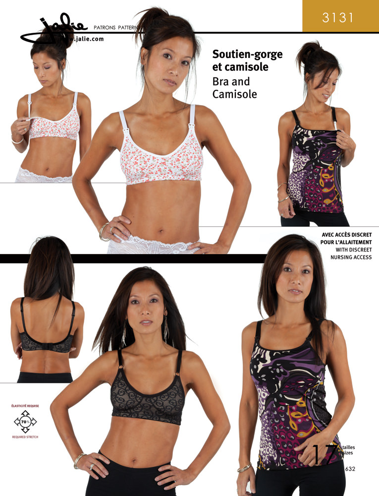 Patron Jalie 3131 Soutien - gorge et Top Brassière