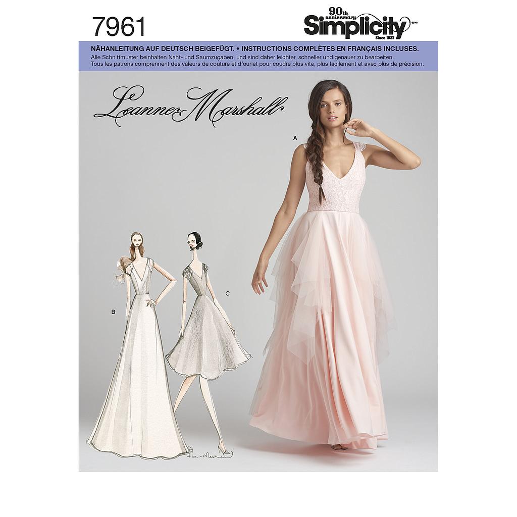 Patrón Simplicity 7961.D5- Vestido de noche