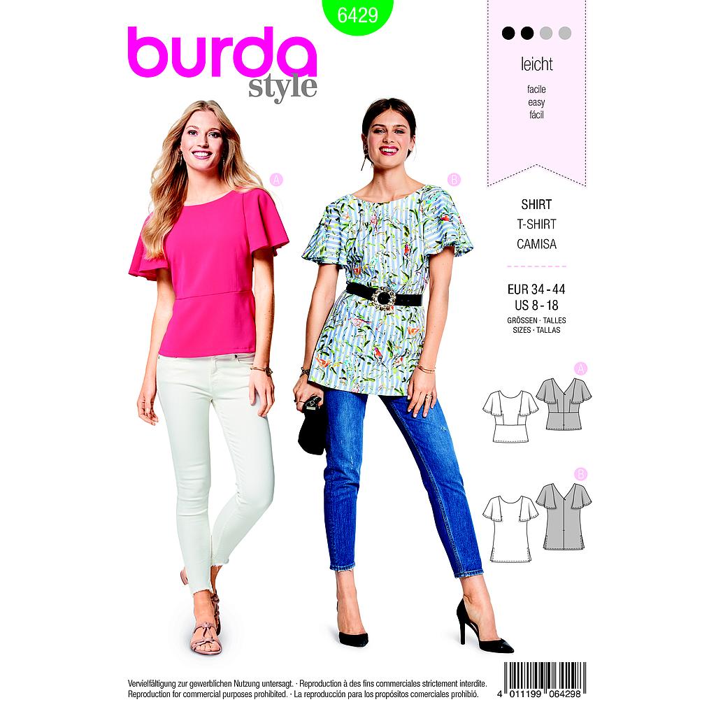 Patron Burda 6429 T shirt#