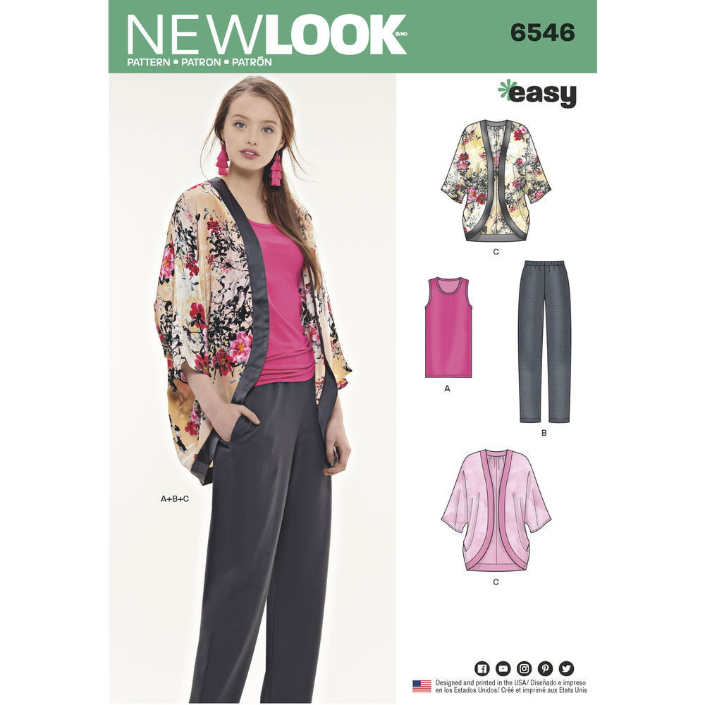 Patrón New Look 6546 Conjunto para mujer
