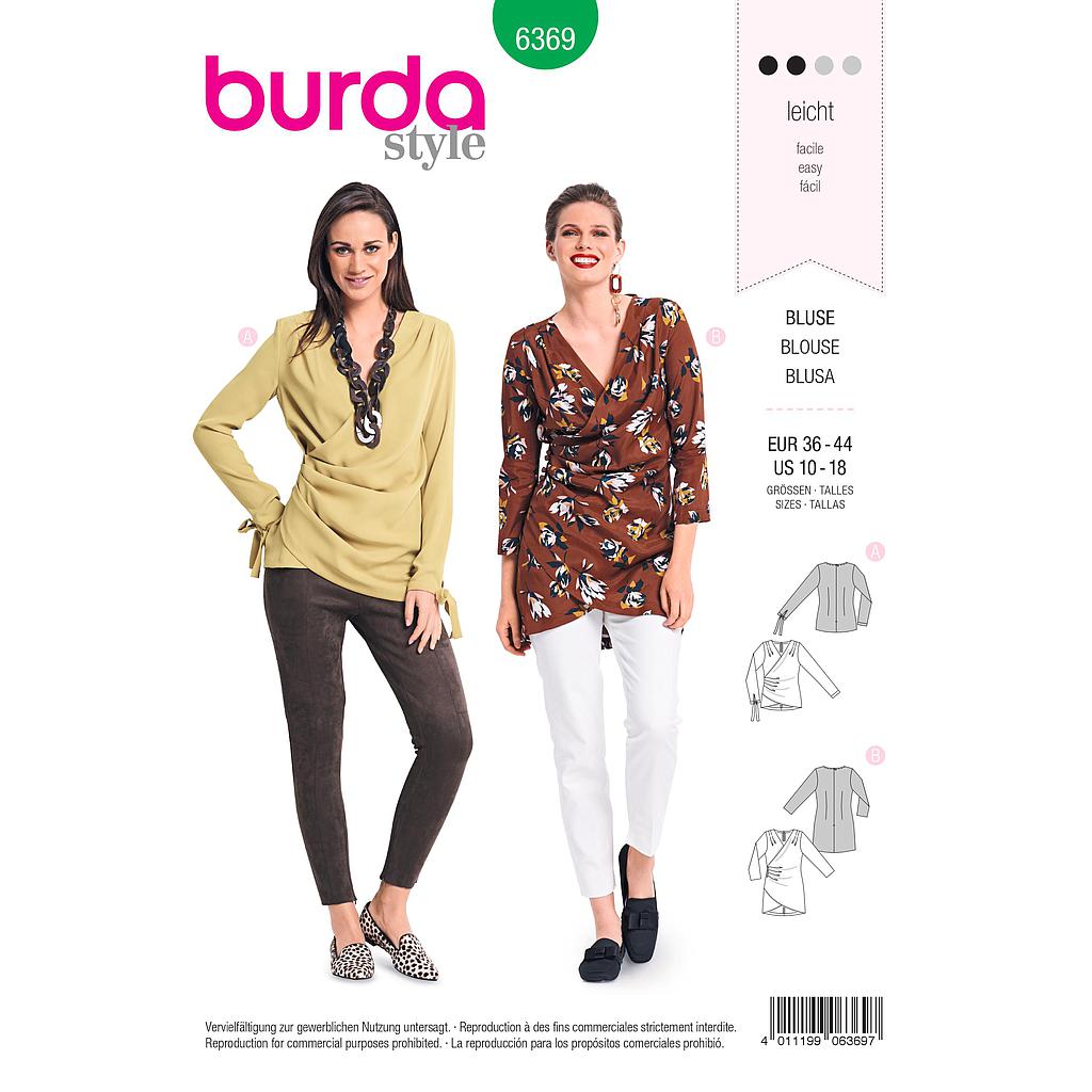 Patron Burda 6369 Blouse pour dames#