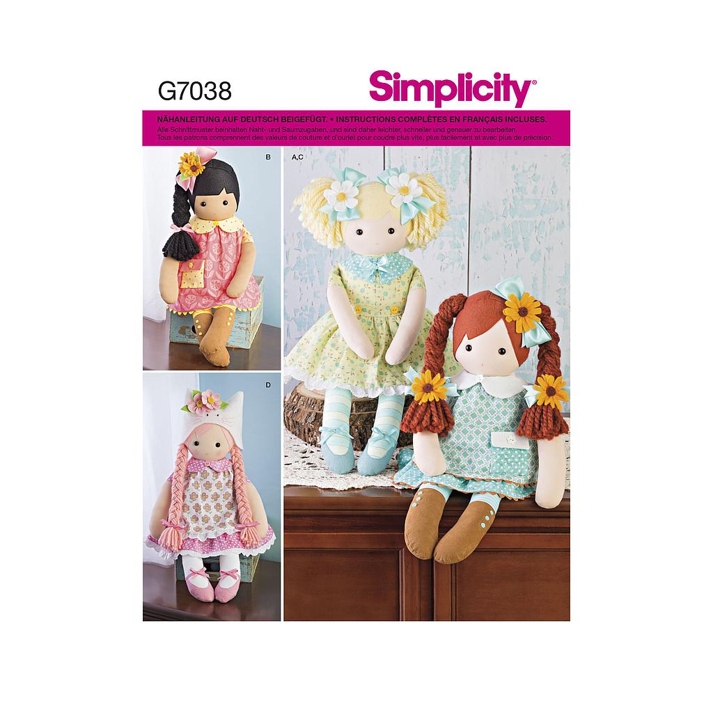 Patron Simplicity 7038.OS Muñeca