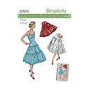 Patron Simplicity 8456 Robe et jupe vintage