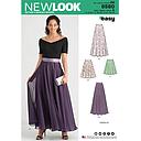 Patron New Look 6580 Jupe