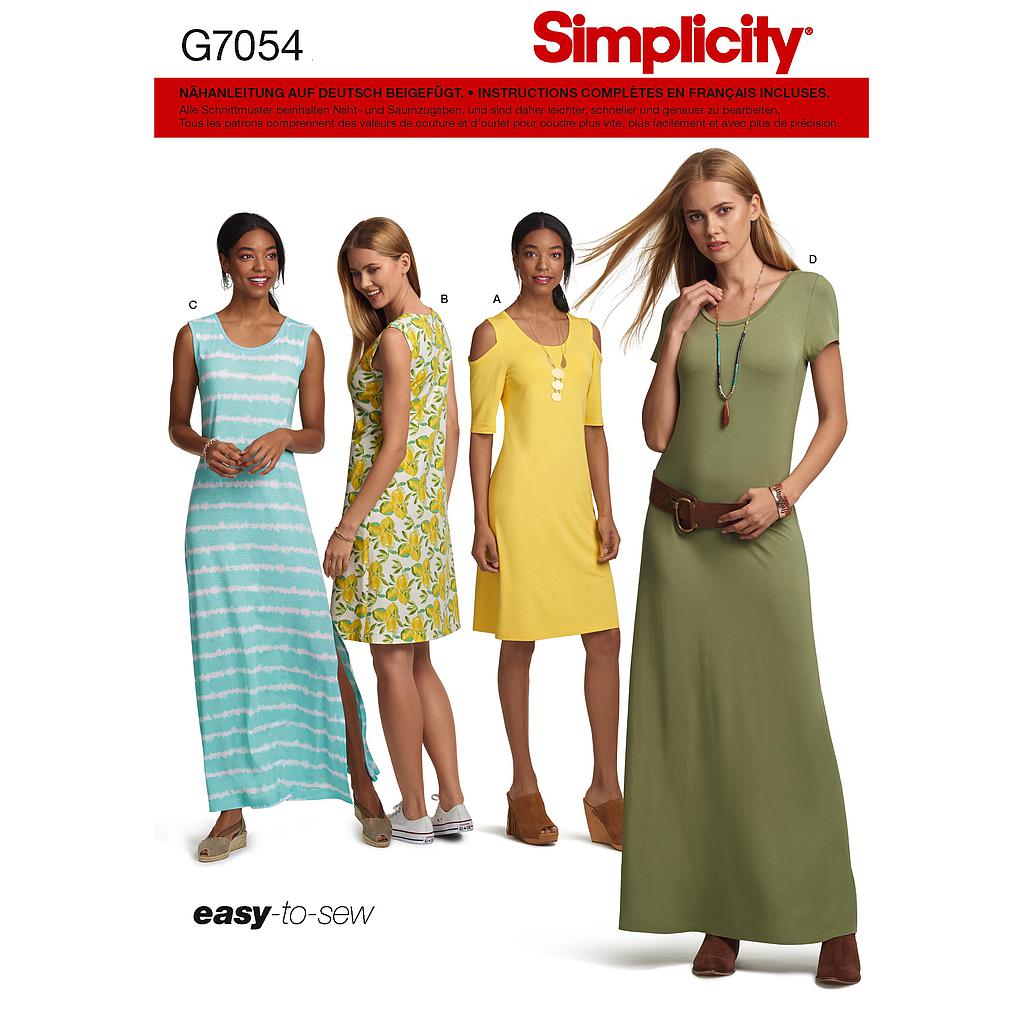 Patron Simplicity 7054 robe pour femme