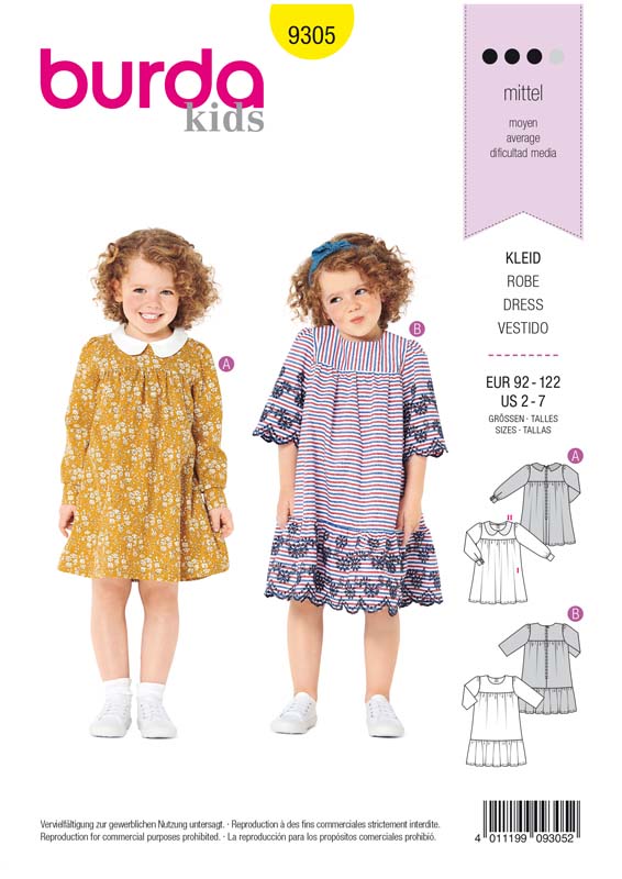 Burda robe fille 2025