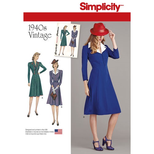 Patrón Simplicity 7891.H5 Vestido Mujer