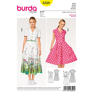 Patron Burda 6520 Robe