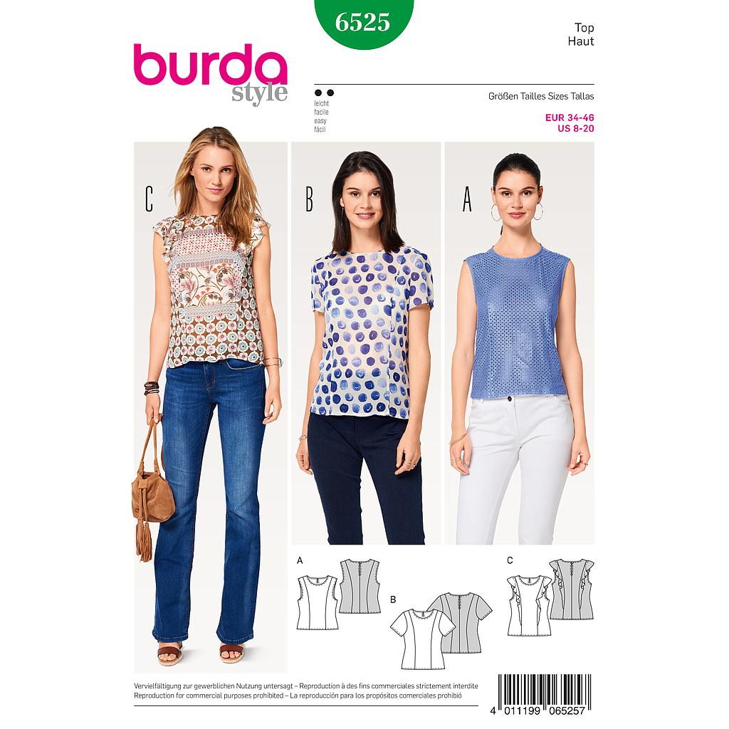 Patron Burda 6525 Top