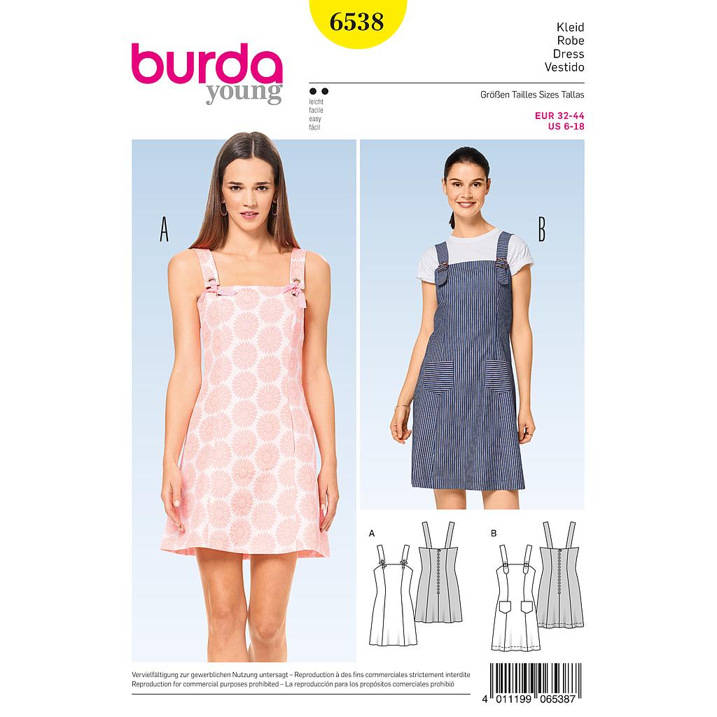 Patron Burda 6538 Vestido