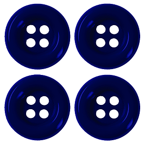 Boutons 35mm bleu marine (4 pièces)