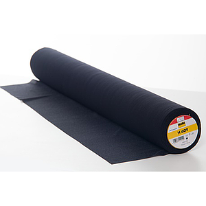 H 609 Entoilage thermocollant pour textiles extensibles 25m x 75 cm - Noir