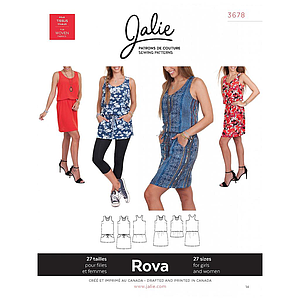 Patrón Jalie 3678 Rova - Vestido y Túnica