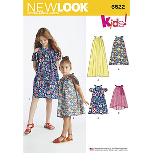 Patron New Look 6522 Robe fillette#