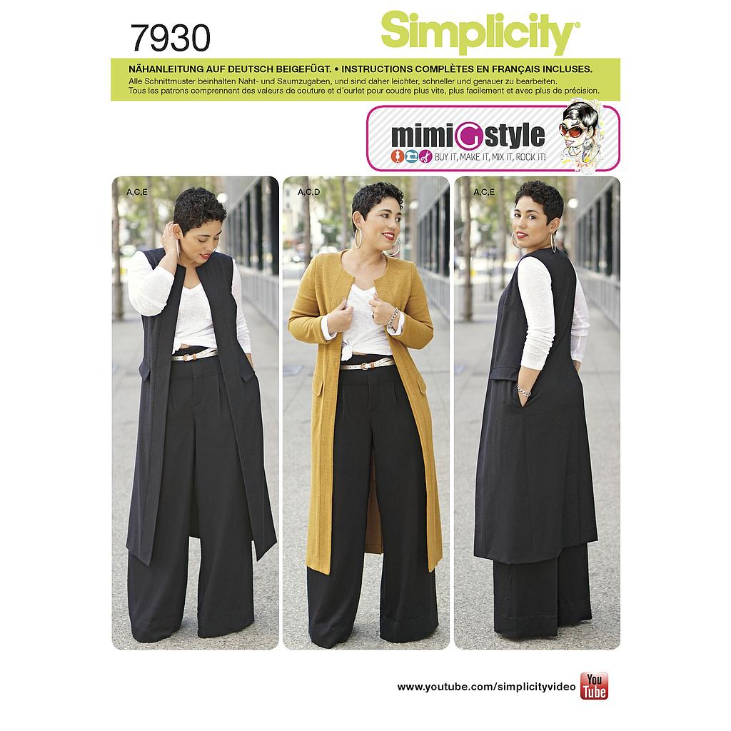 Patron Simplicity 8177 Ensemble femme 