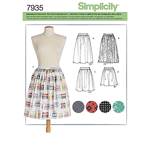 Patrón Simplicity 7935.D5 Falda Mujer