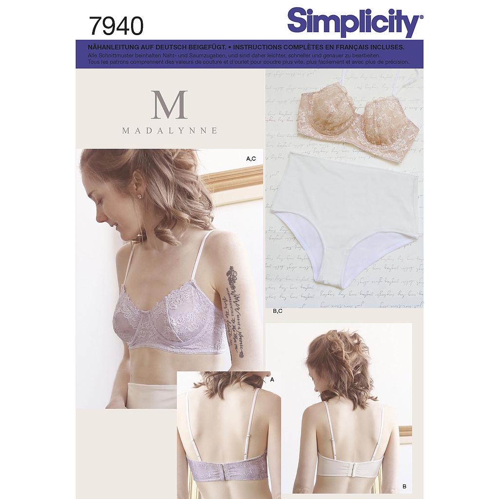 Patron Simplicity 8229 Sous vêtement femme