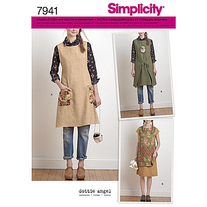 Patrón Simplicity 7941.A Vestido delantal Mujer