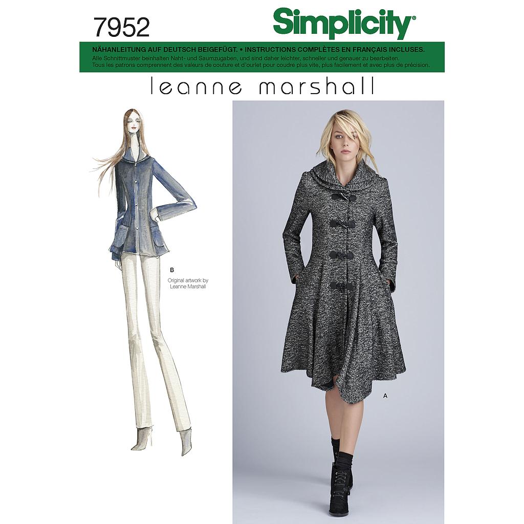 Patron Simplicity 7952 Veste et manteau femme# 