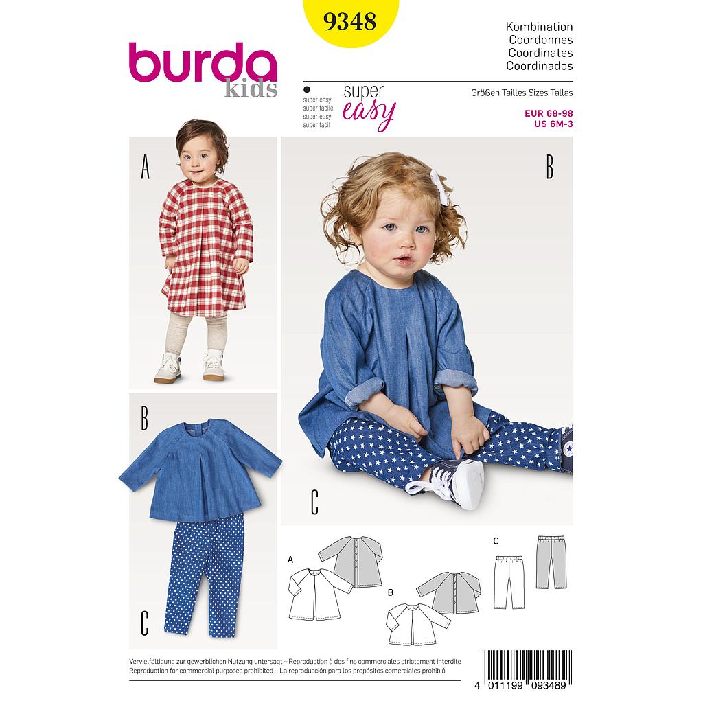 Patron Burda Kids 9348 Conjunto