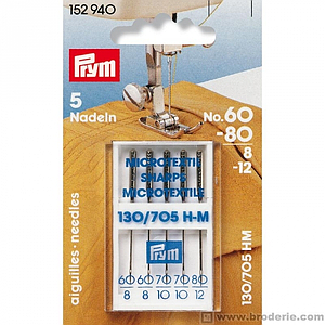 PRYM 152940 Agujas dobles para máquina de coser N°60-80