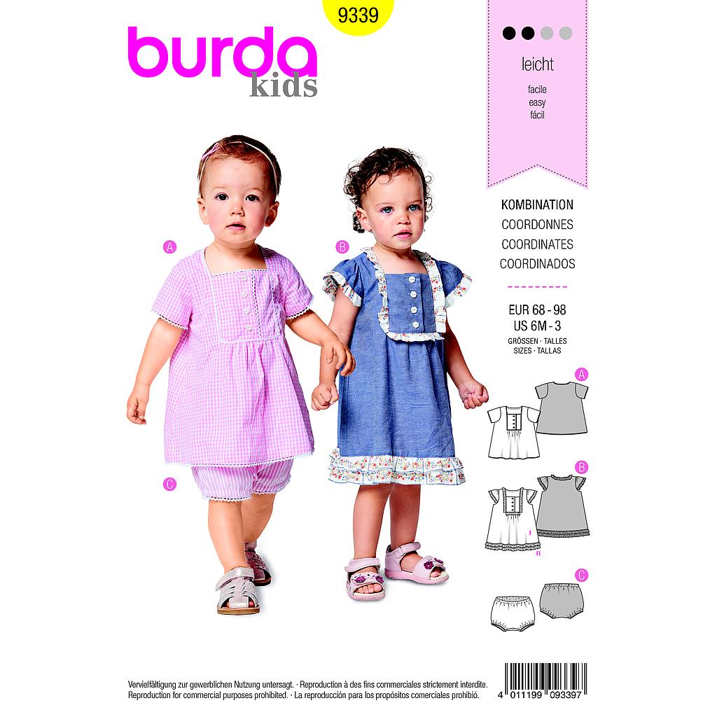 Patron Burda  Kids 9339 Coordonnés#