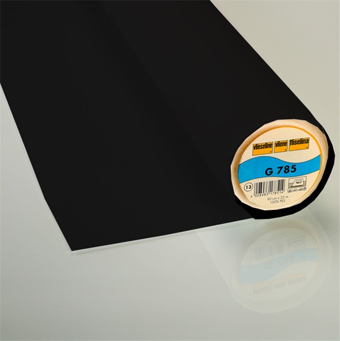 [53615739] G 785 Entoilage fin léger - 25m x 90cm - noir