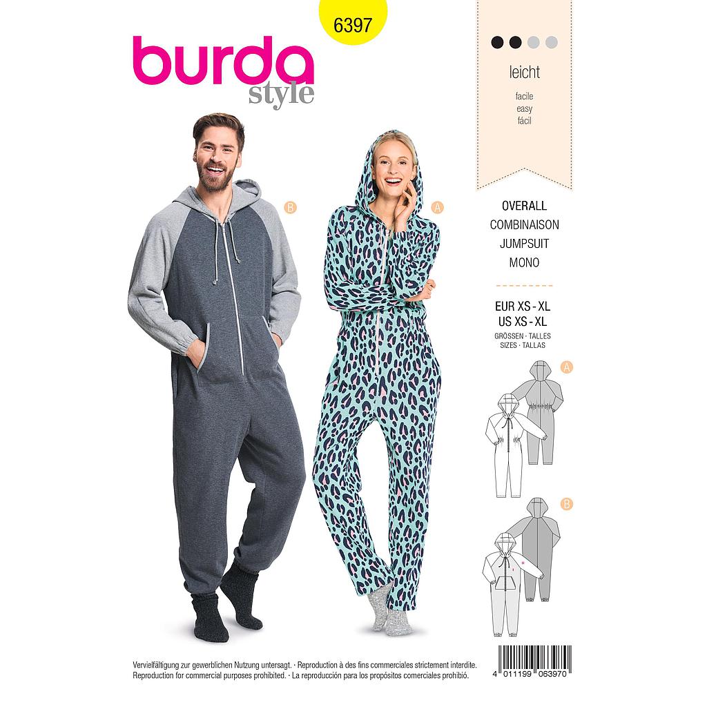 [B6397] Patron Burda 6397 Combinaison