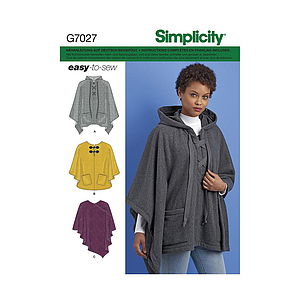 Patron Simplicity 7027  Poncho 