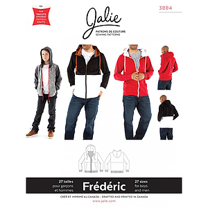 Patron Jalie 3884 Chaqueta con capucha  - Frédéric