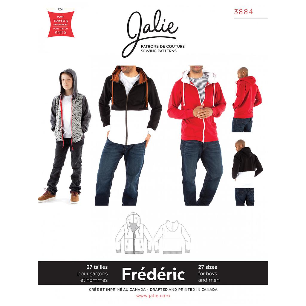 [JAL-3884] Patron Jalie 3884 Veste à capuche - Frédéric