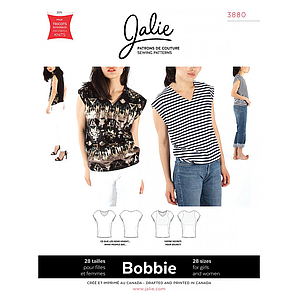 Patron Jalie 3880 Haut à encolure en V arrondie  - Bobbie 