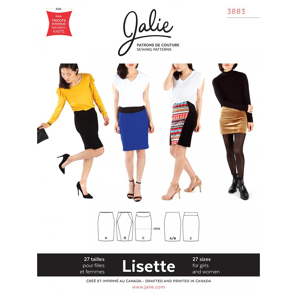[JAL-3883] Patron Jalie 3883 Jupe crayon - Lisette
