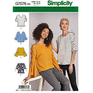 Patron Simplicity 8694 Tunique à variation de manches pour femmes de 32 à 48#