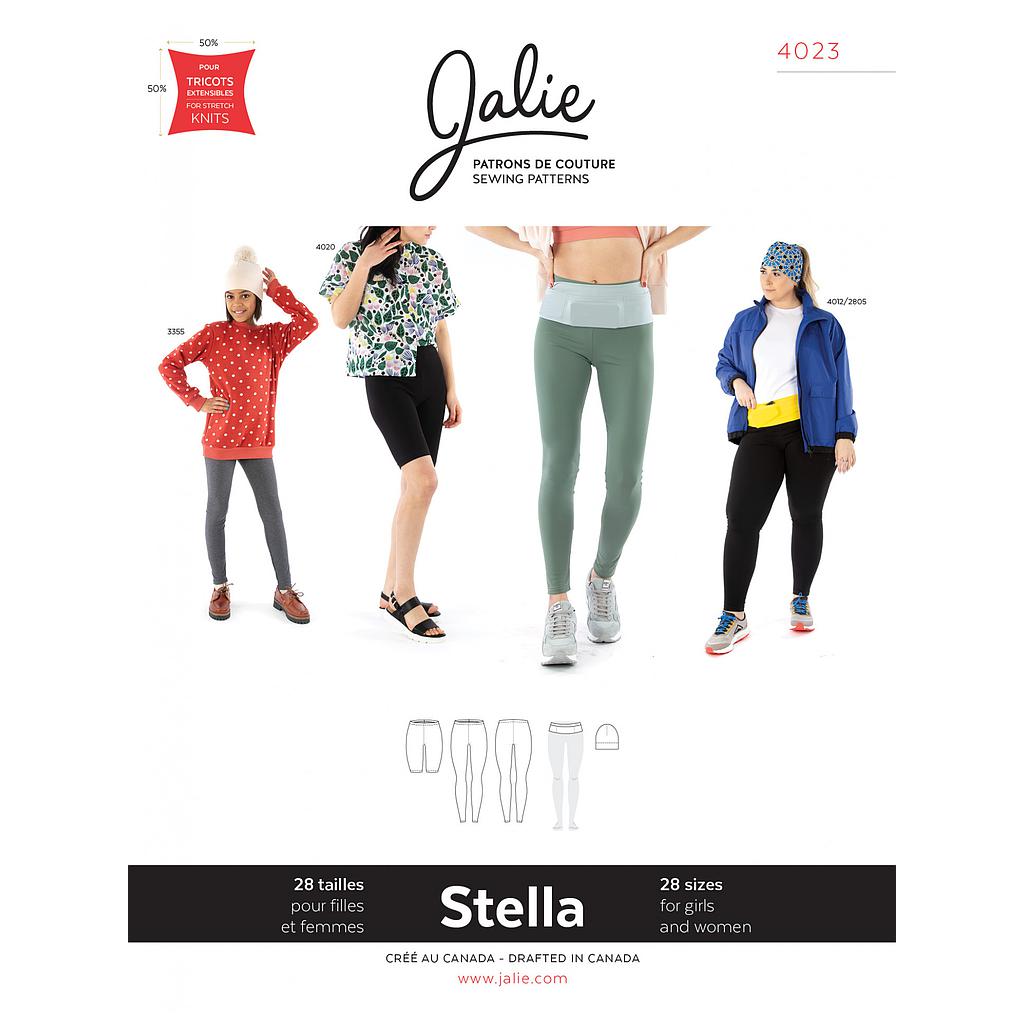 [JAL-4023] Patron Jalie 4023 STELLA - Legging, ceinture de course et tuque - Femme, fille, grandes tailles