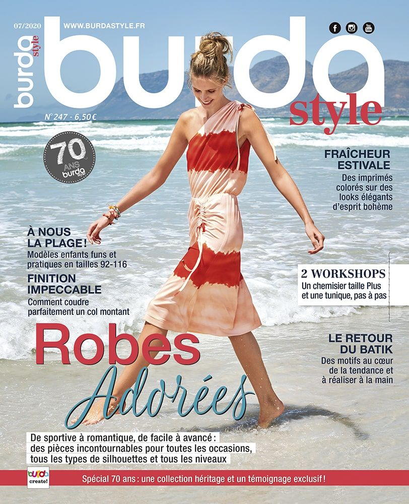 BURDA STYLE N°247-07/2020- Robes Adorées