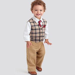 Patron Simplicity 9194- Ensemble Enfant Garçon, Veste, chemise, pantalon, short, cravate de 1 à 18 mois