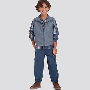 Patron Simplicity 9201 - Ensemble Enfant Garçon, Veste, chemise et pantalon de 3 à 16 ans 