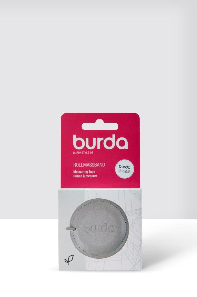 Centimètre de couture rétractable Burda - 150 cm - Gris