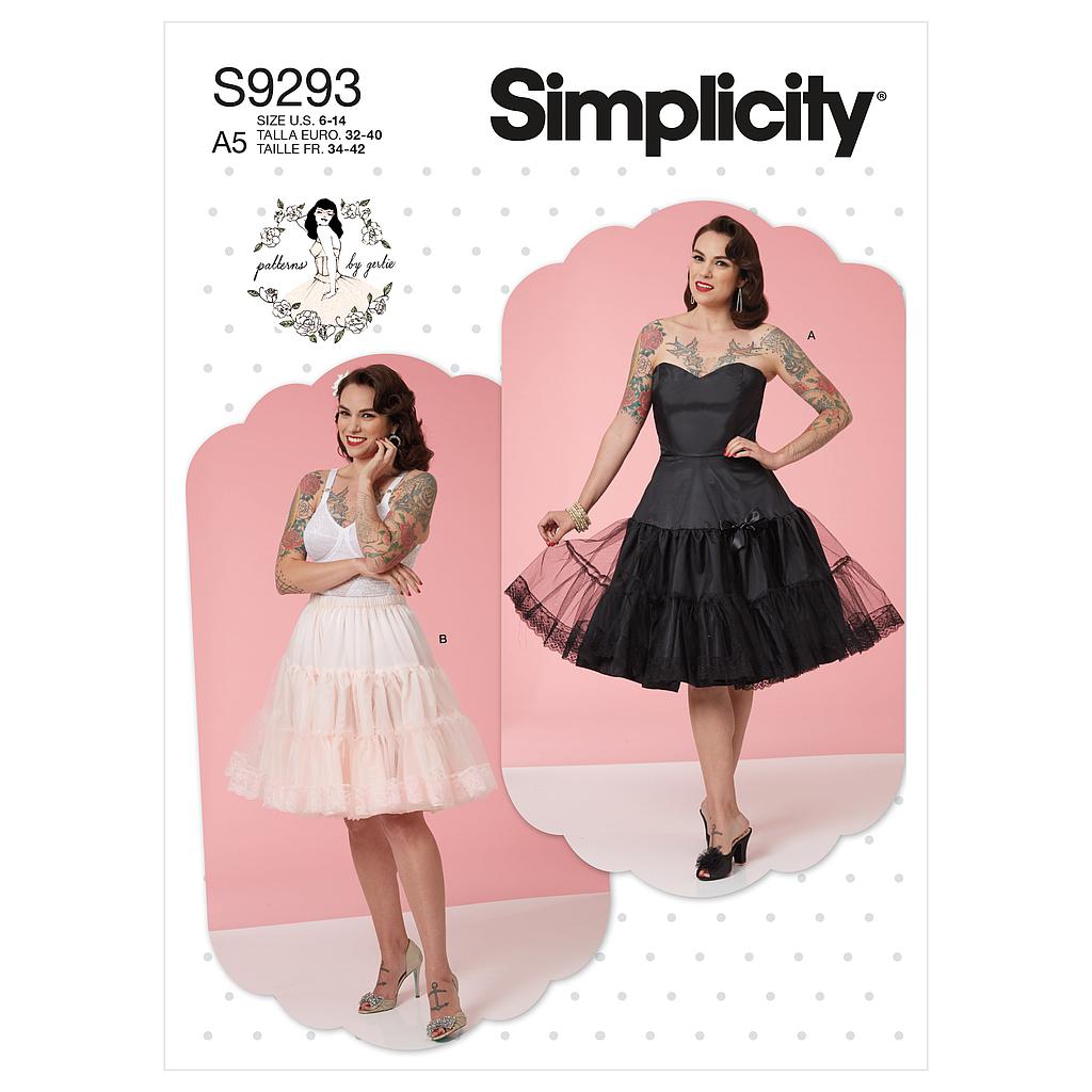 Patron Simplicity 9293 - Jupon et bustier Femme du 34 au 50 (FR)