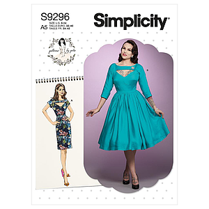 Patron Simplicity 9296 - Robe avec haut ajusté et découpe sous- poitrine du 34 au 50 (FR)