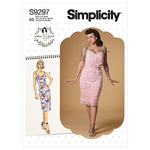 Patron Simplicity 9297 - Robe ajustée à bretelles du 34 au 50 (FR)