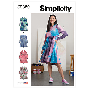 Patron Simplicity 9380 - Robes sweat pour femme 34 au 52 FR