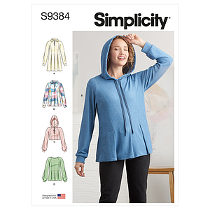 Patron Simplicity 9384 - Sweat-shirts pour femme du 34 au 52 FR