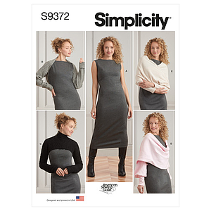 Patron Simplicity 9372 - Robe et haussements d'épaules pour femmes du 32 au 54 FR