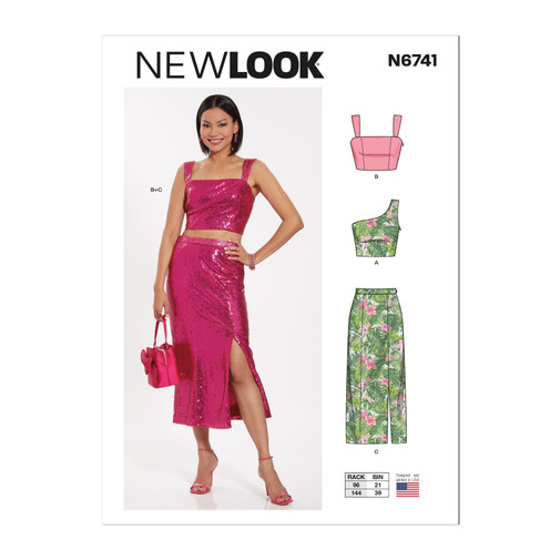 Patron New Look 6741 -  Robe deux pièces du 34 au 46 (FR)